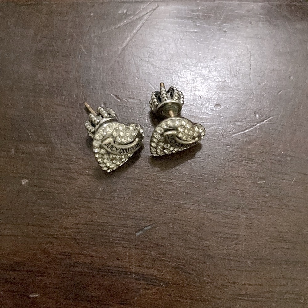 Juicy Couture Heart Stud Earrings